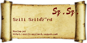 Szili Szilárd névjegykártya
